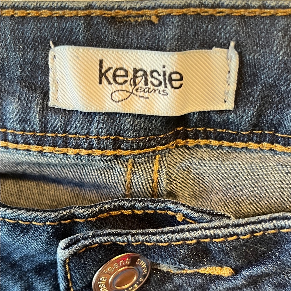 Kensie Dark Indigo Skinny Jeans - Picture 2 of 7